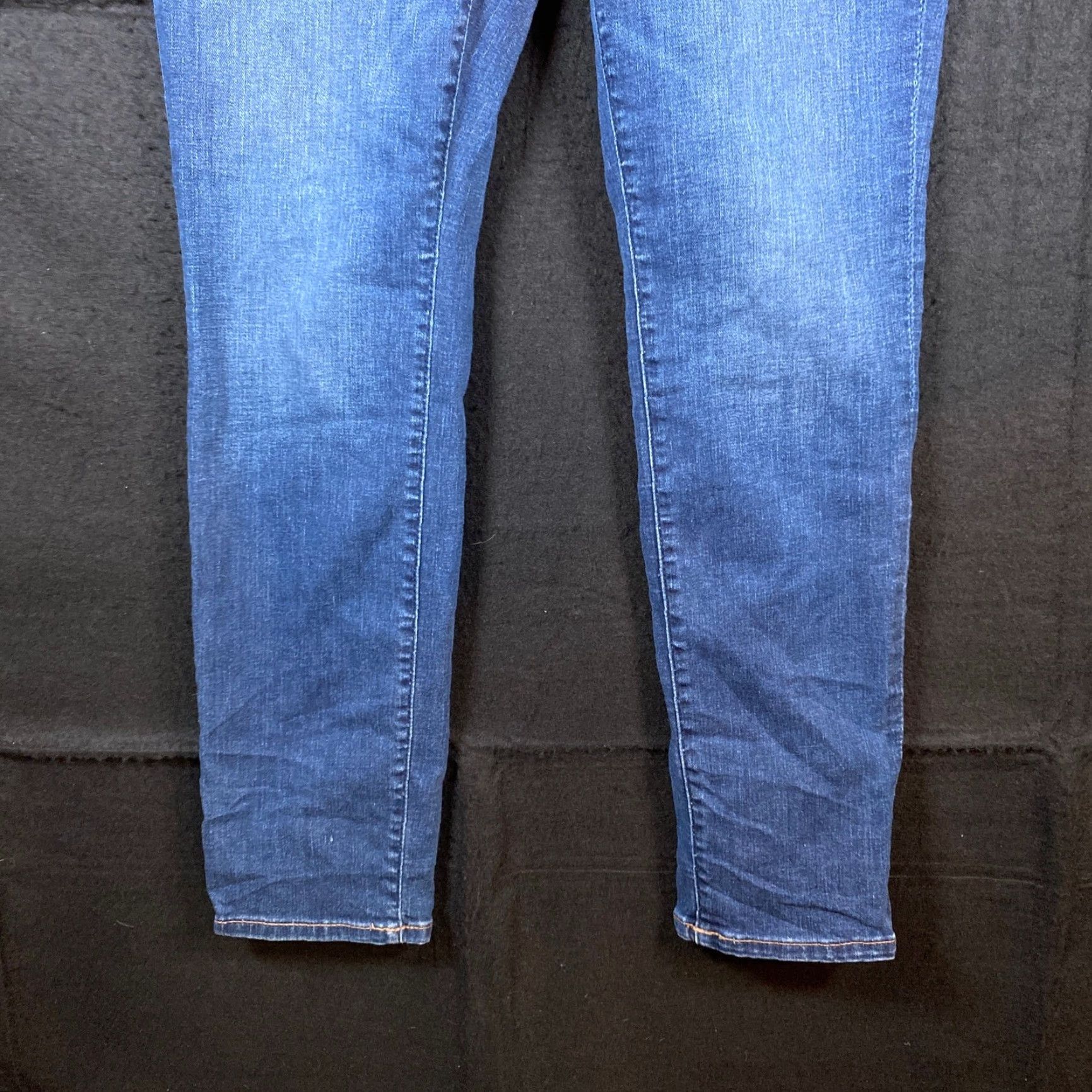 Ann Taylor Ann Taylor LOFT Womens Jeans Blue Ankle Distressed High Rise Stretch 31 Denim Size 24" / US 00 / IT 34 - 3 Thumbnail