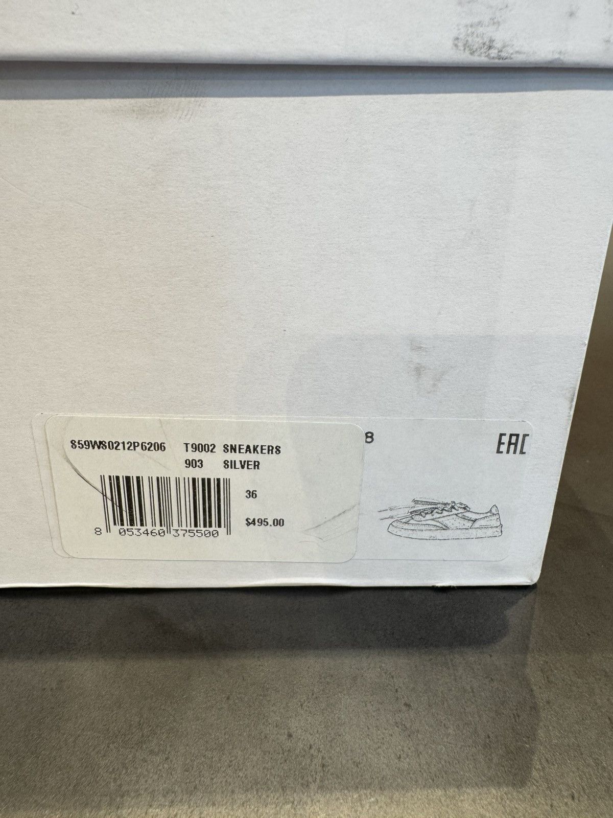 Maison Margiela MM6 silver sneakers 36 Size US 6 / IT 36 - 9 Thumbnail