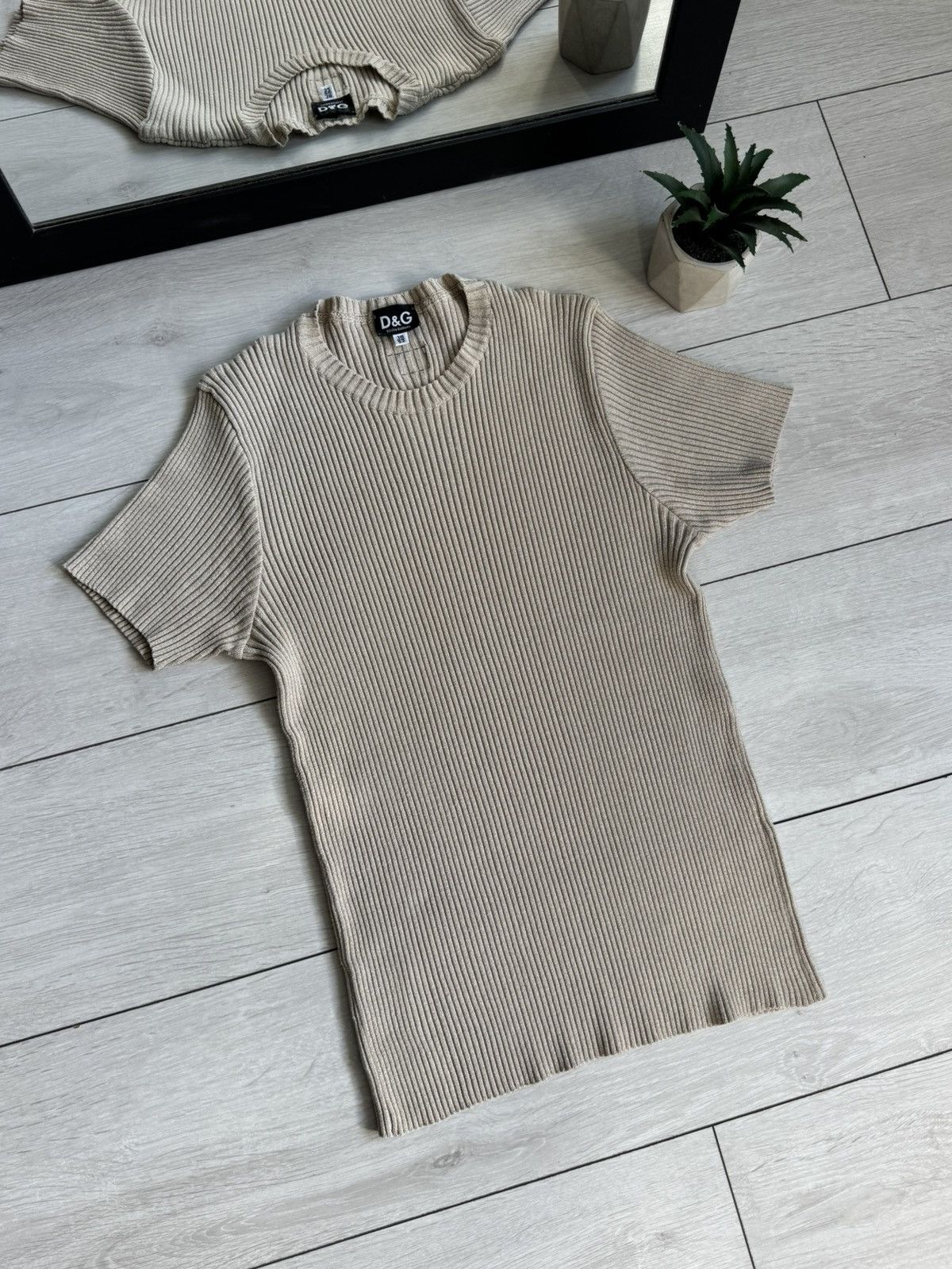 Dolce & Gabbana Vintage Dolce & Gabbana Knitted T-shirt Size M / US 6-8 / IT 42-44 - 4 Thumbnail