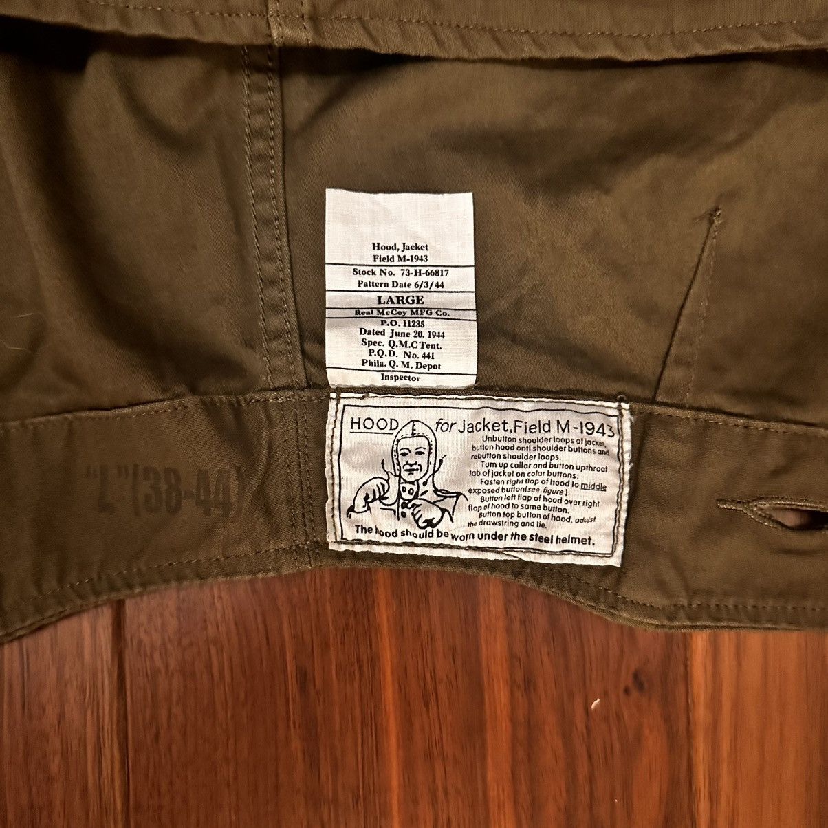 The Real McCoy's The real mccoy’s U.S.Army M43 field jacket 42R Size US L / EU 52-54 / 3 - 8 Thumbnail