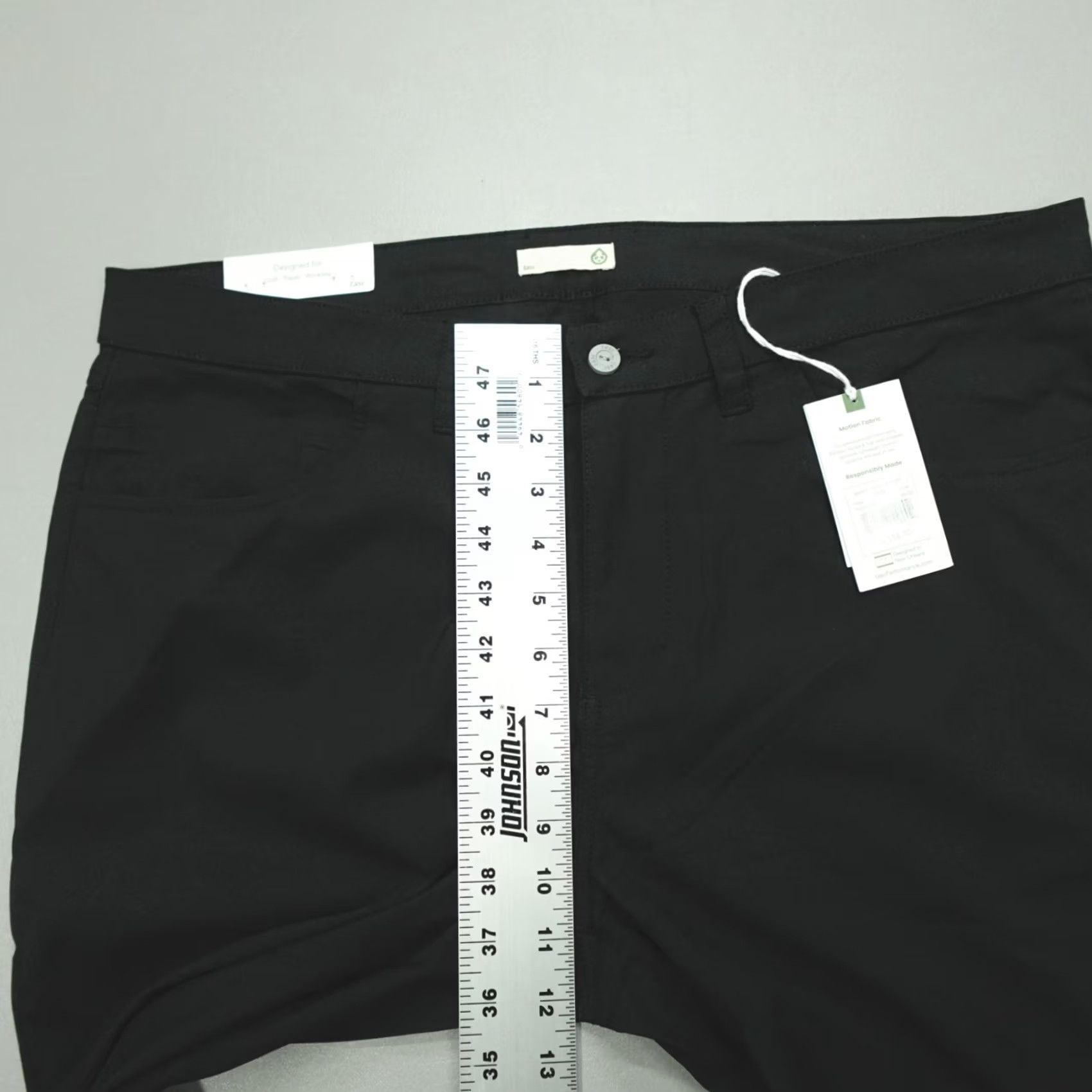 Vintage Tasc Motion Pants Straight Fit Lightweight DWR Black 35x32 Men’s Chino Pockets Slim Front Flat Front 5-Pocket Regular Stretch Summer Spring Fall Size US 35 - 6 Thumbnail