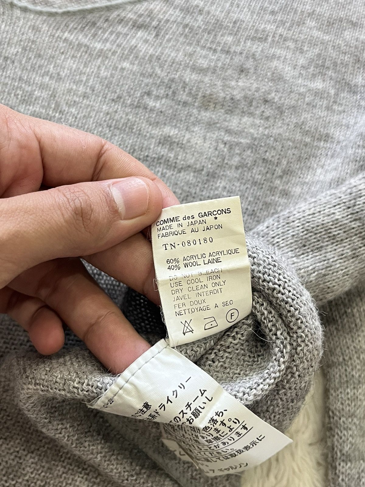 Comme des Garcons × Vintage vintage AD1994 comme des garcons knit crop sweater Size M / US 6-8 / IT 42-44 - 7 Thumbnail