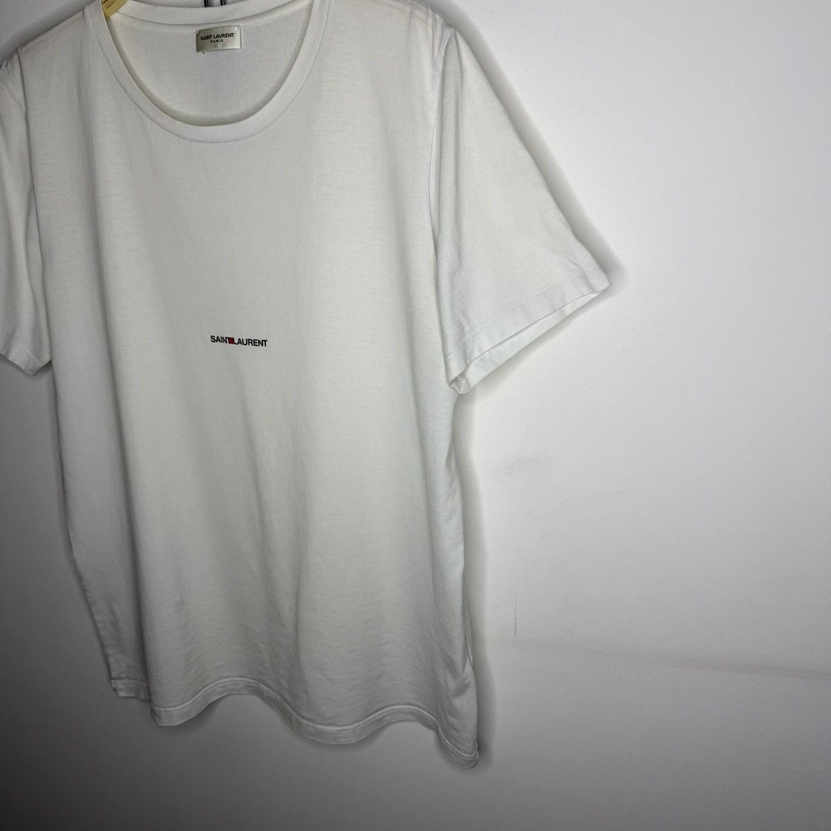 Saint Laurent Paris Saint Laurent Paris logo tee shirt Size US L / EU 52-54 / 3 - 2 Thumbnail