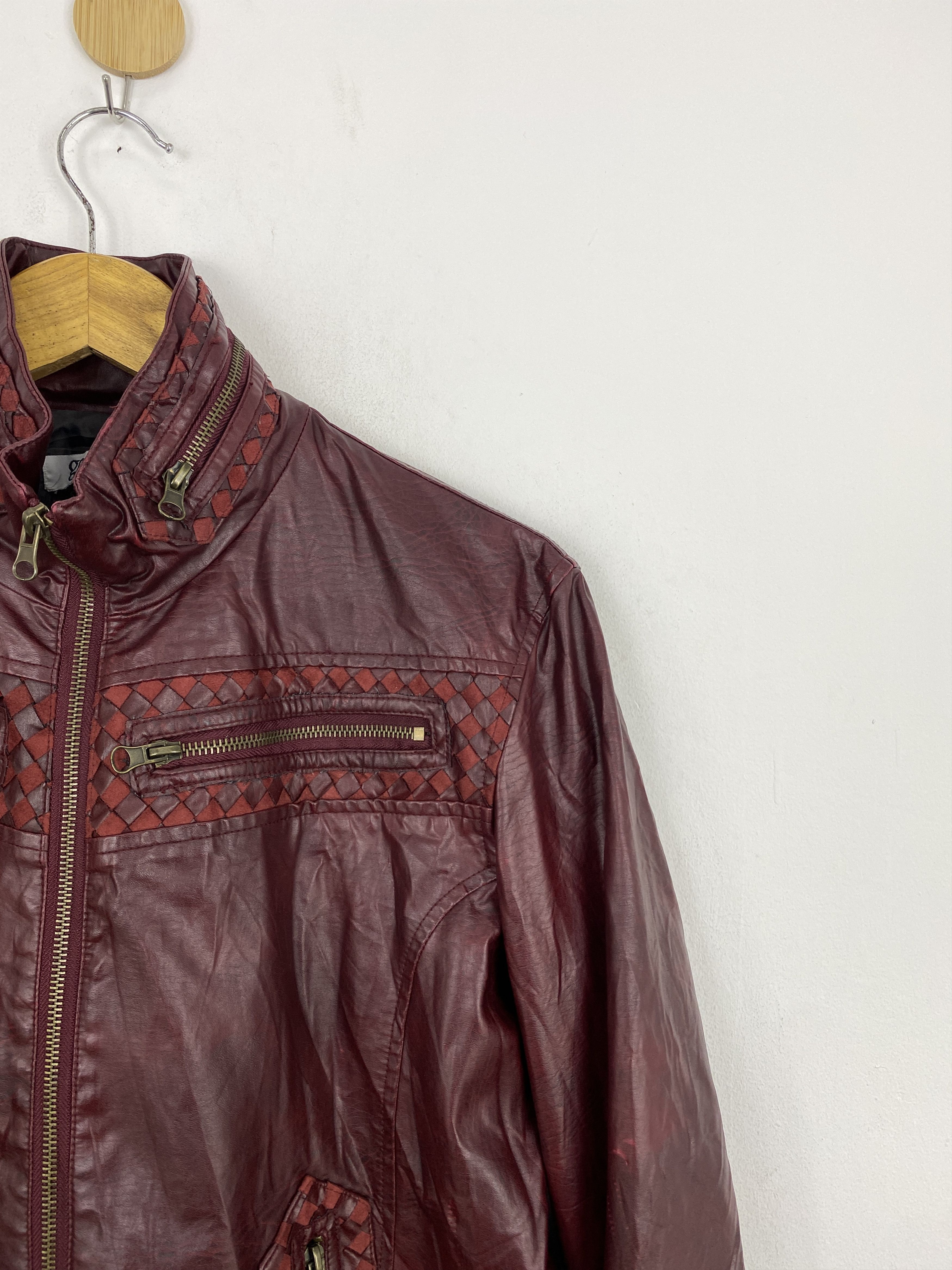 Japanese Brand × Vintage Vintage Japanese Avant Garde Leather Jacket Size US L / EU 52-54 / 3 - 11 Thumbnail