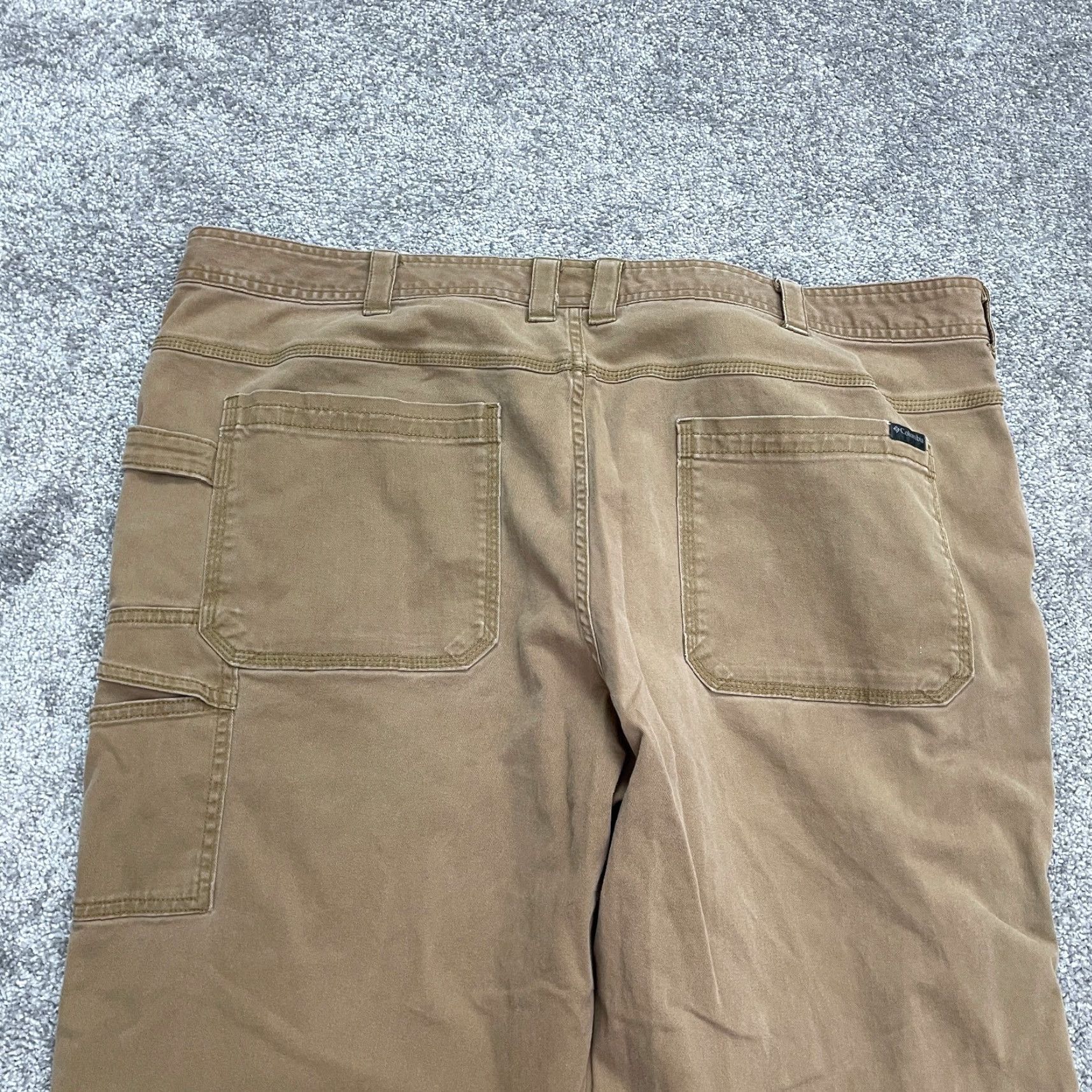 Vintage Columbia Regular Fit Carpenter Pants Men 42W 30L Brown Straight Leg Cotton Size US 42 / EU 58 - 7 Thumbnail