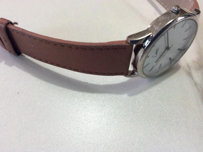 Designer Limit men's white dial brown leather strap watch Size ONE SIZE - 2 Thumbnail