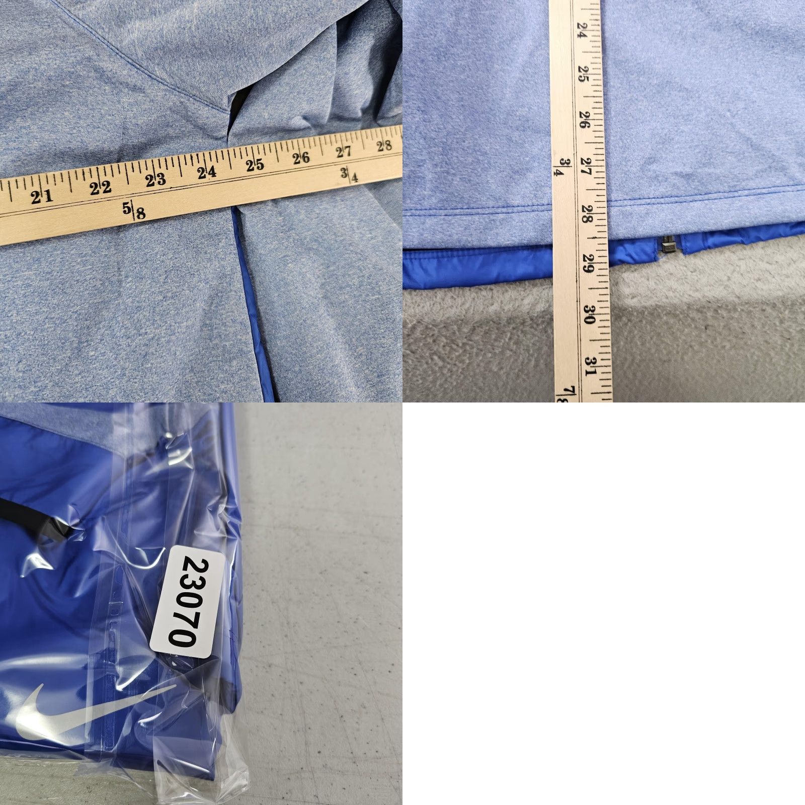 Nike Nike Golf Jacket XL Blue Gray Full Zip Lightweight Hybrid Swoosh Mens Size US XL / EU 56 / 4 - 8 Thumbnail