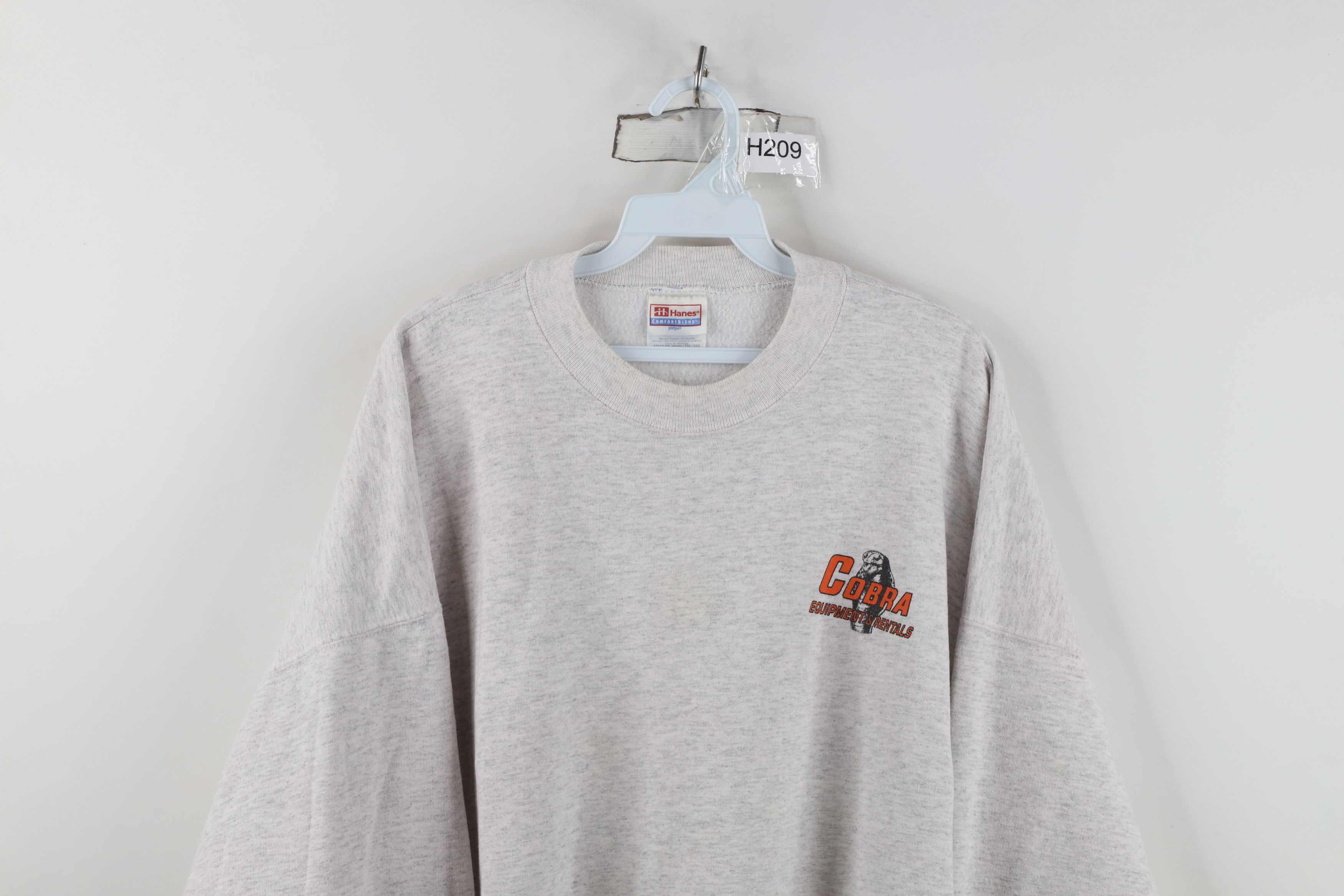 Vintage Vintage 90s Streetwear Cobra Equipment Snake Sweatshirt Gray Size US XXL / EU 58 / 5 - 2 Thumbnail
