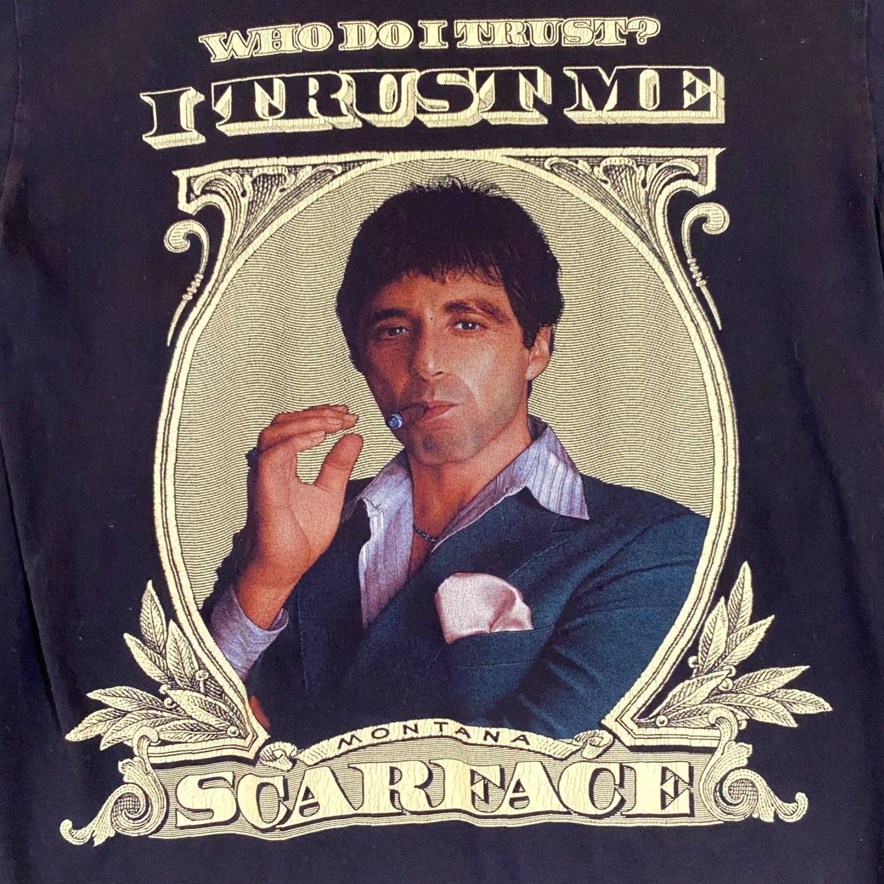 Vintage VINTAGE The ROXX Scarface Shirt Mens M Short Black Crew Neck Graphic S/S Movie Size US M / EU 48-50 / 2 - 2 Thumbnail