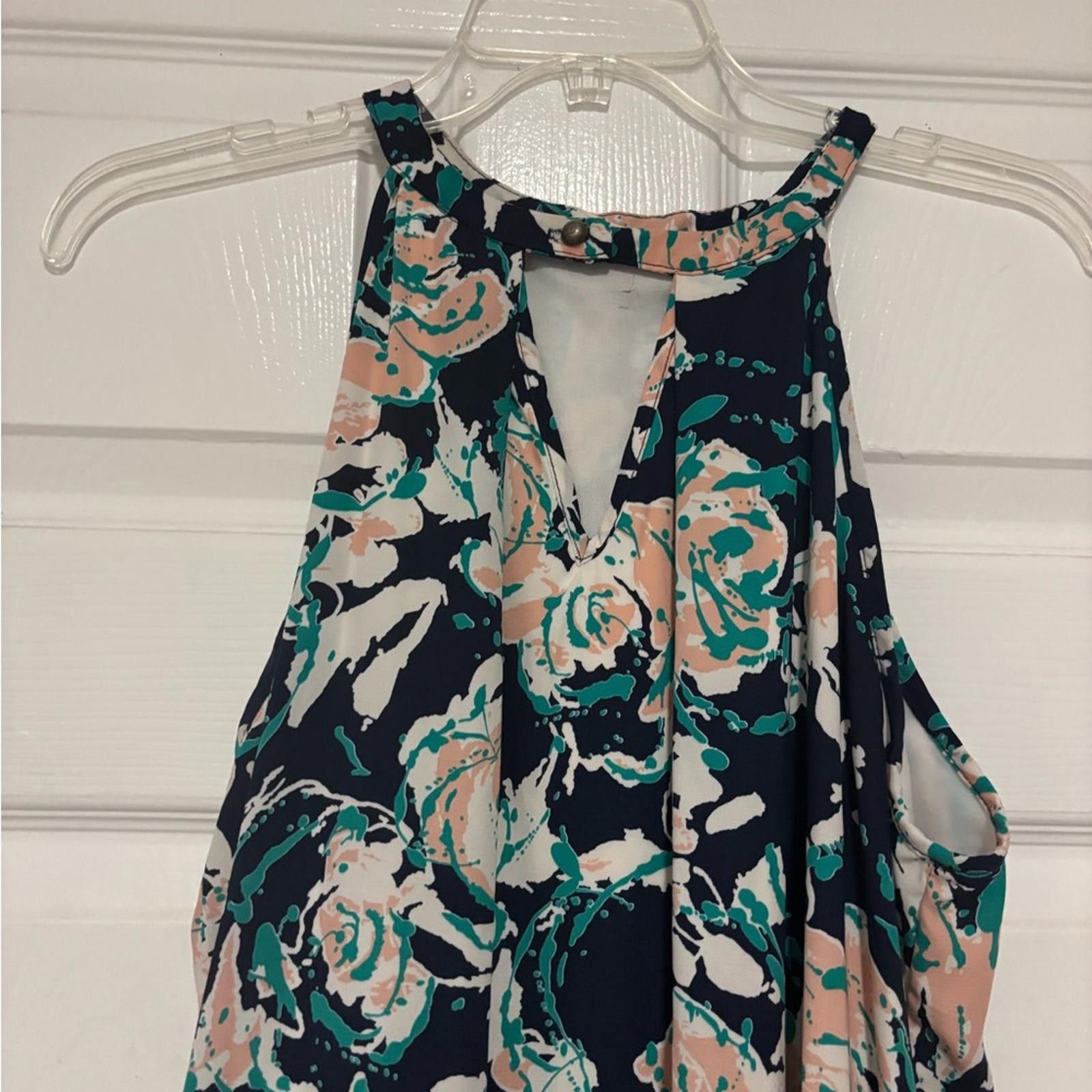 Other Peach Love California Floral Mini Dress - Black and Green Size M / US 6-8 / IT 42-44 - 2 Thumbnail