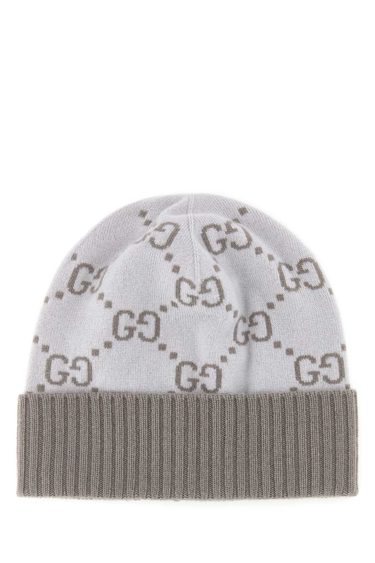 Gucci Embroidered Cashmere Beanie Hat Size ONE SIZE - 1 Thumbnail
