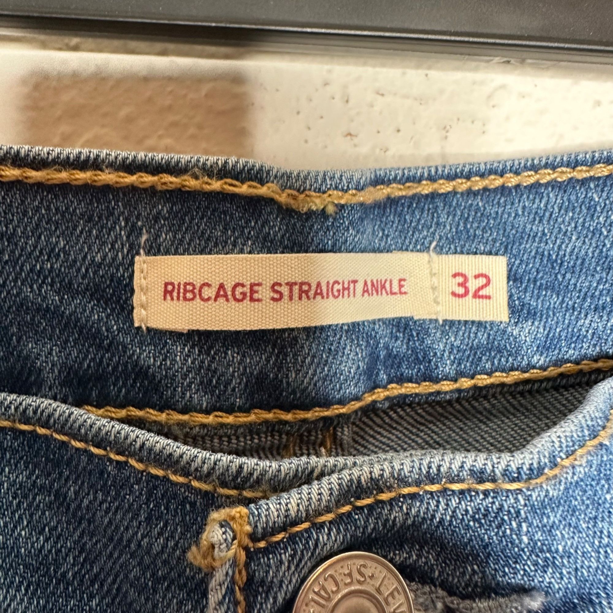 Levi's Levi's Ribcage Straight Ankle Jeans Sz 32" Size 32" / US 10 / IT 46 - 6 Thumbnail