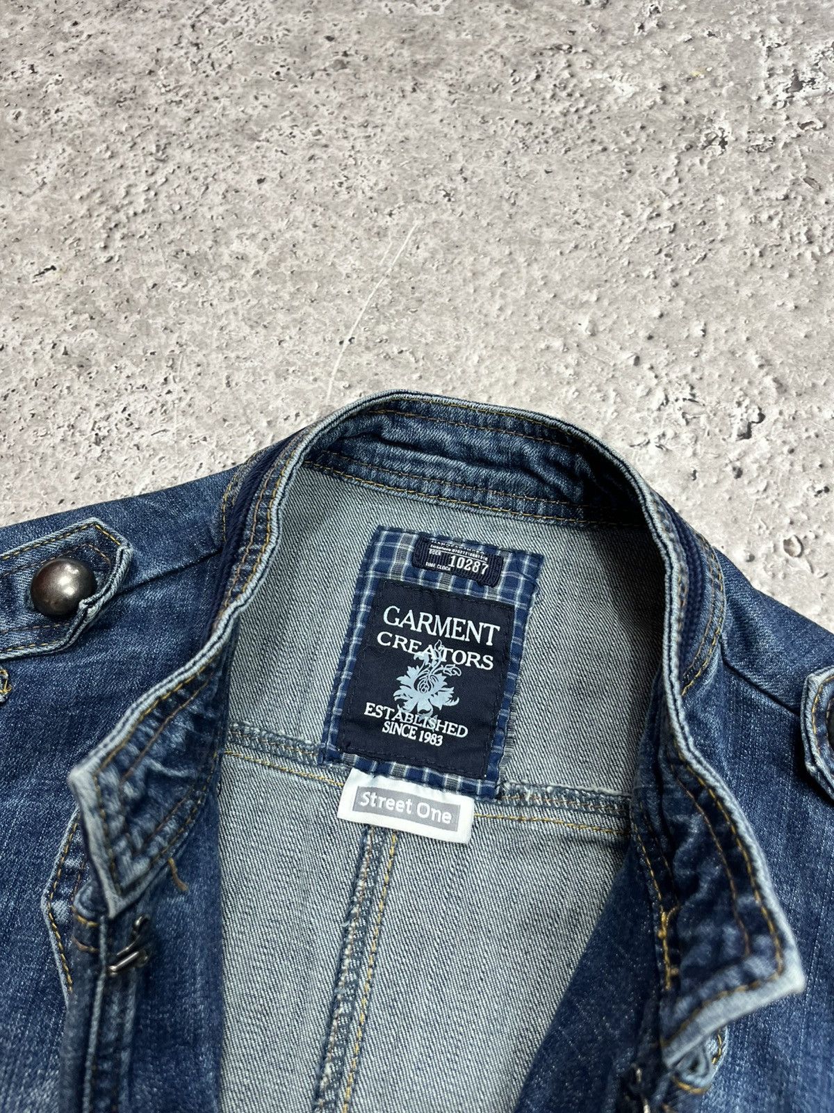 Other Avant Garde Napoleon Denim Womens Jacket Size XS / US 0-2 / IT 36-38 - 8 Thumbnail