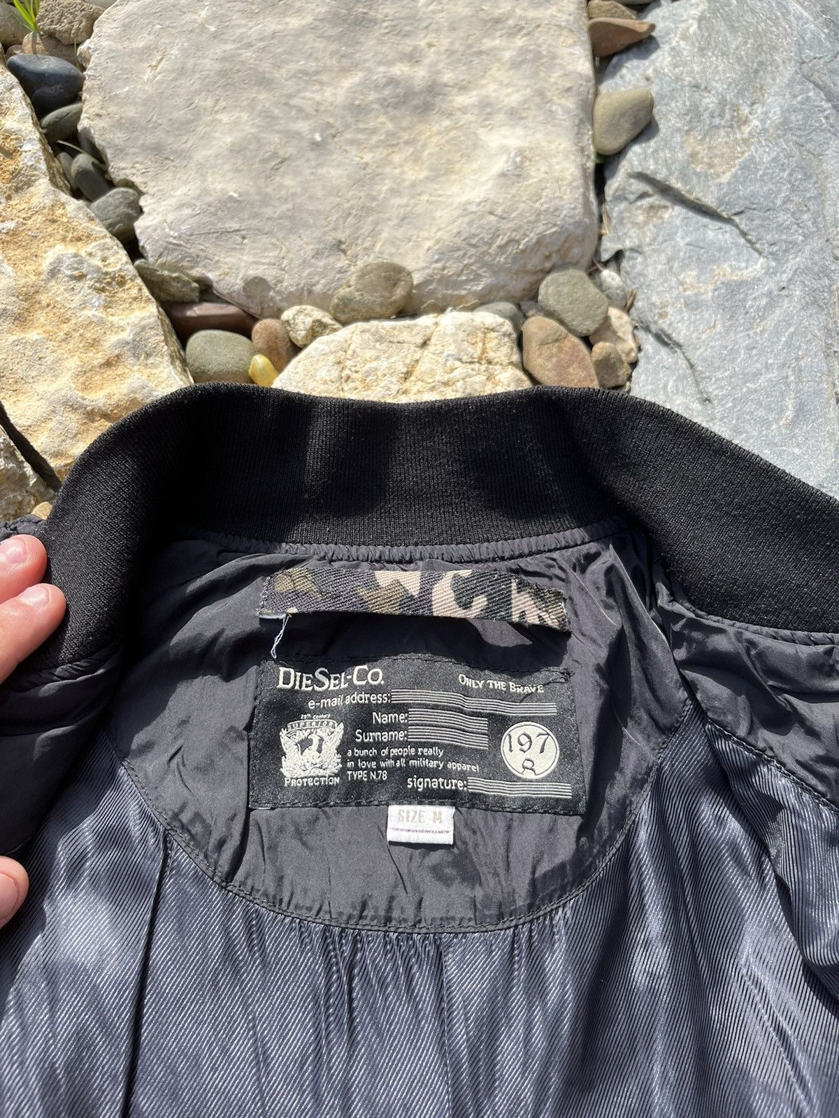 Diesel × Vintage Diesel vintage y2k bomber nylon jacket Avant Garde Size US M / EU 48-50 / 2 - 17 Thumbnail