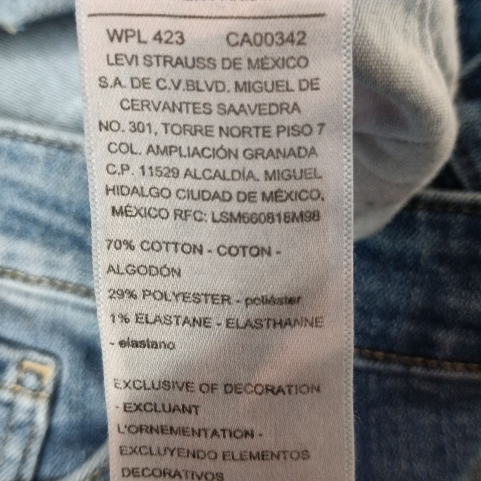 Levi's Levi Mid Rise Straight Jeans Women's Size 20M 35x30 Blue Size 42" / US 20 - 5 Thumbnail