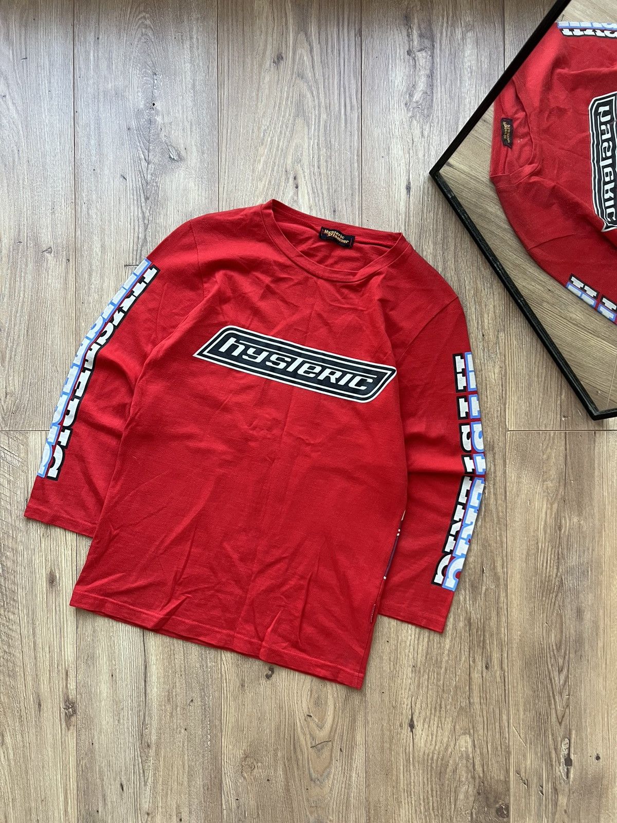 Hysteric Glamour 00’s HYSTERIC GLAMOUR FLAME PIN UP LADY Y2K LONGSLEEVE TEE Size US XS / EU 42 / 0 - 2 Thumbnail
