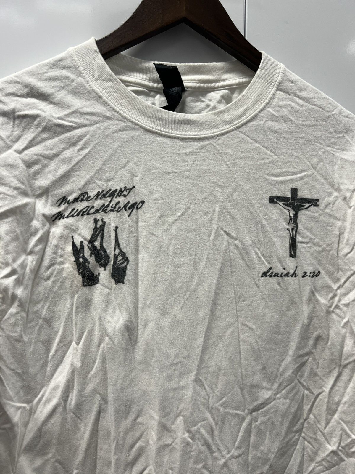 Vintage Late Y2K 2000's VTG Vintage Isaiah 2:20 Goth Retro Emo Shirt Size US M / EU 48-50 / 2 - 5 Thumbnail