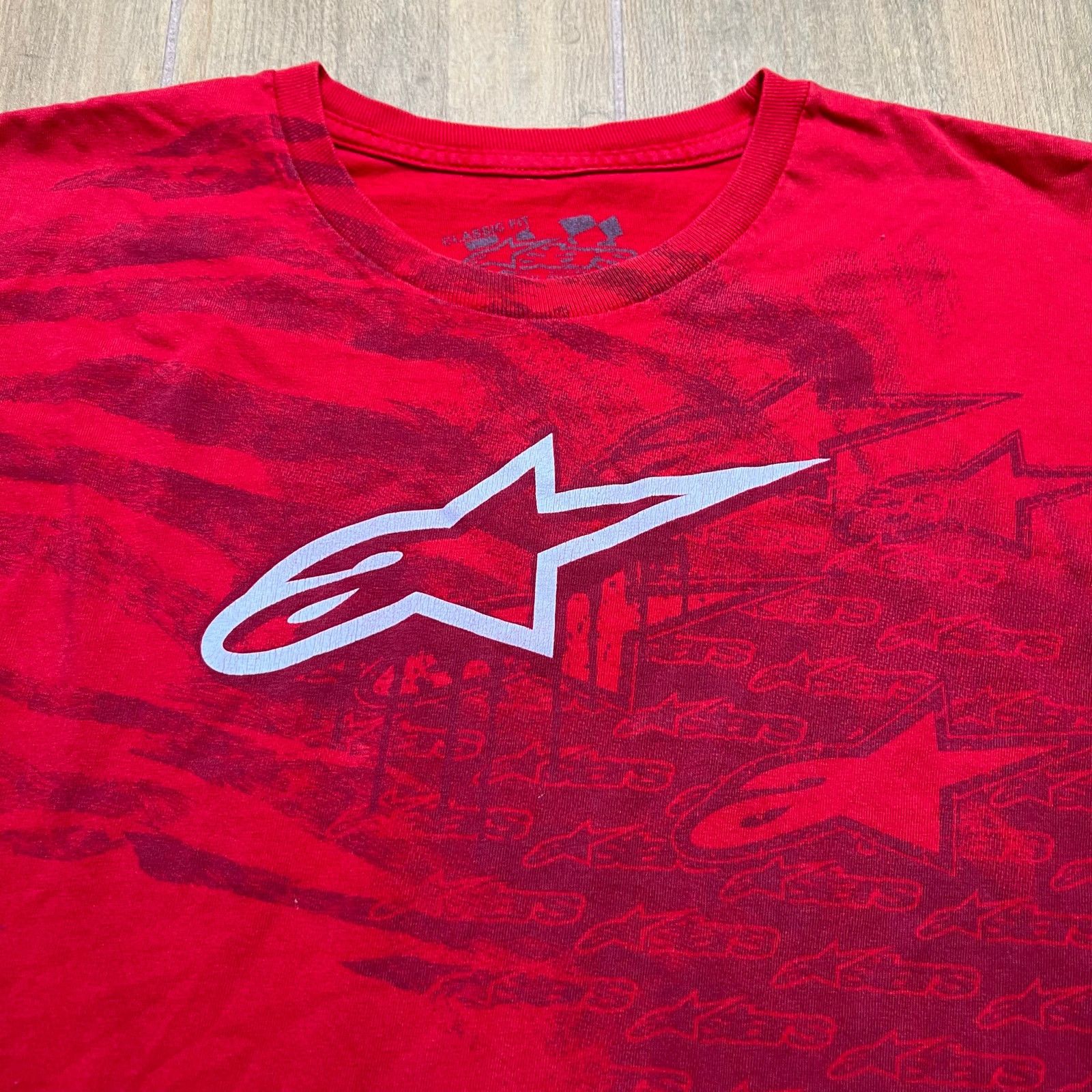 Vintage Y2K Alpinestars Ageless T-Shirt in red Men Sz XL logo grunge Size US XL / EU 56 / 4 - 4 Thumbnail