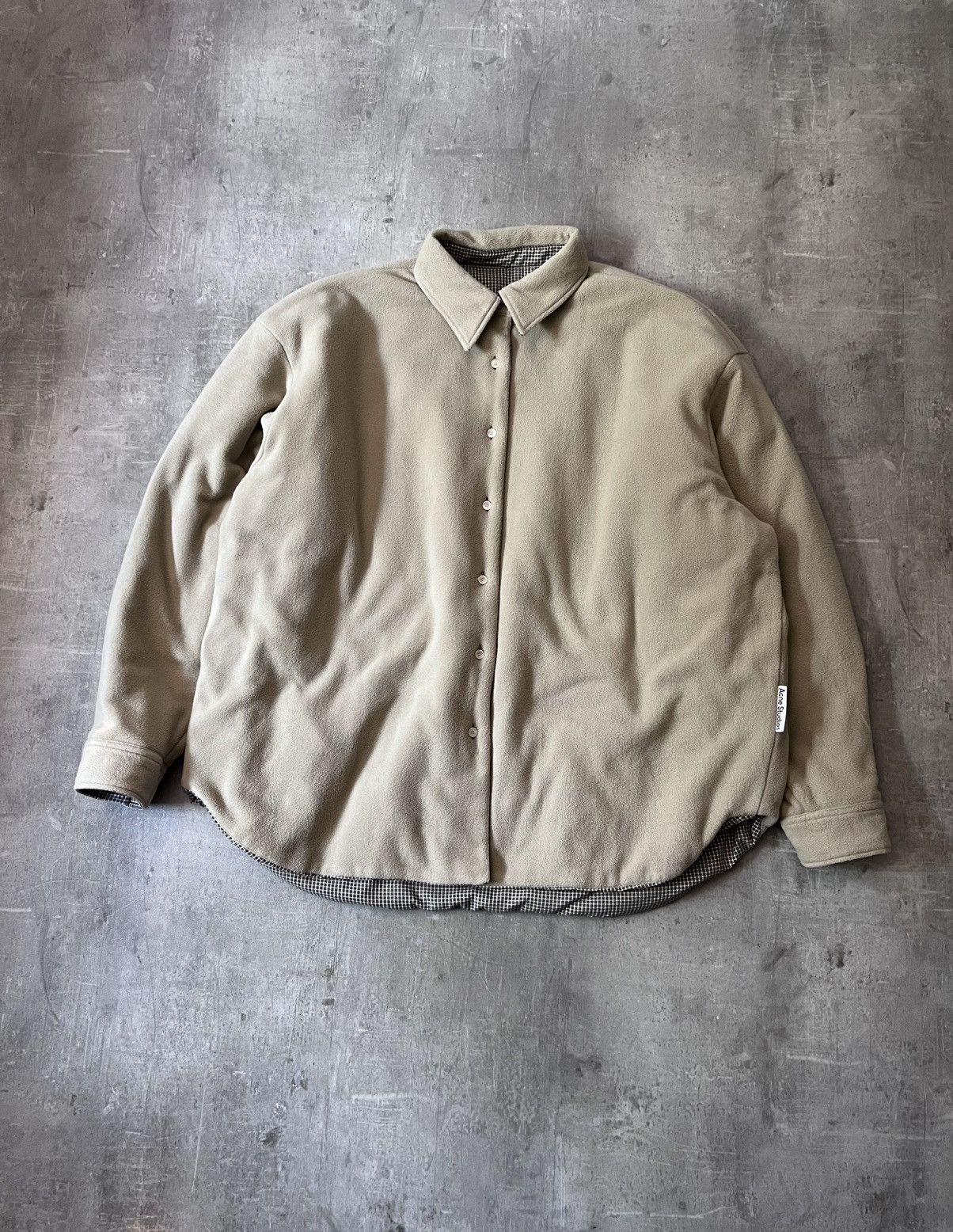 Acne Studios Acne Studios Reversible plaid fleece overshirt jacket Size US L / EU 52-54 / 3 - 4 Thumbnail