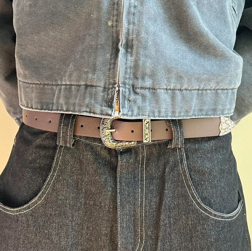 Cowboy Equipment vintage brown american western cowboy boho belt Size ONE SIZE - 8 Thumbnail