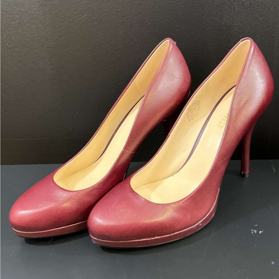 Nine West Nine West Kristal Women's Burgundy Shoes/Heels Size 9M SKU 5 Size US 9 / IT 39 - 2 Thumbnail