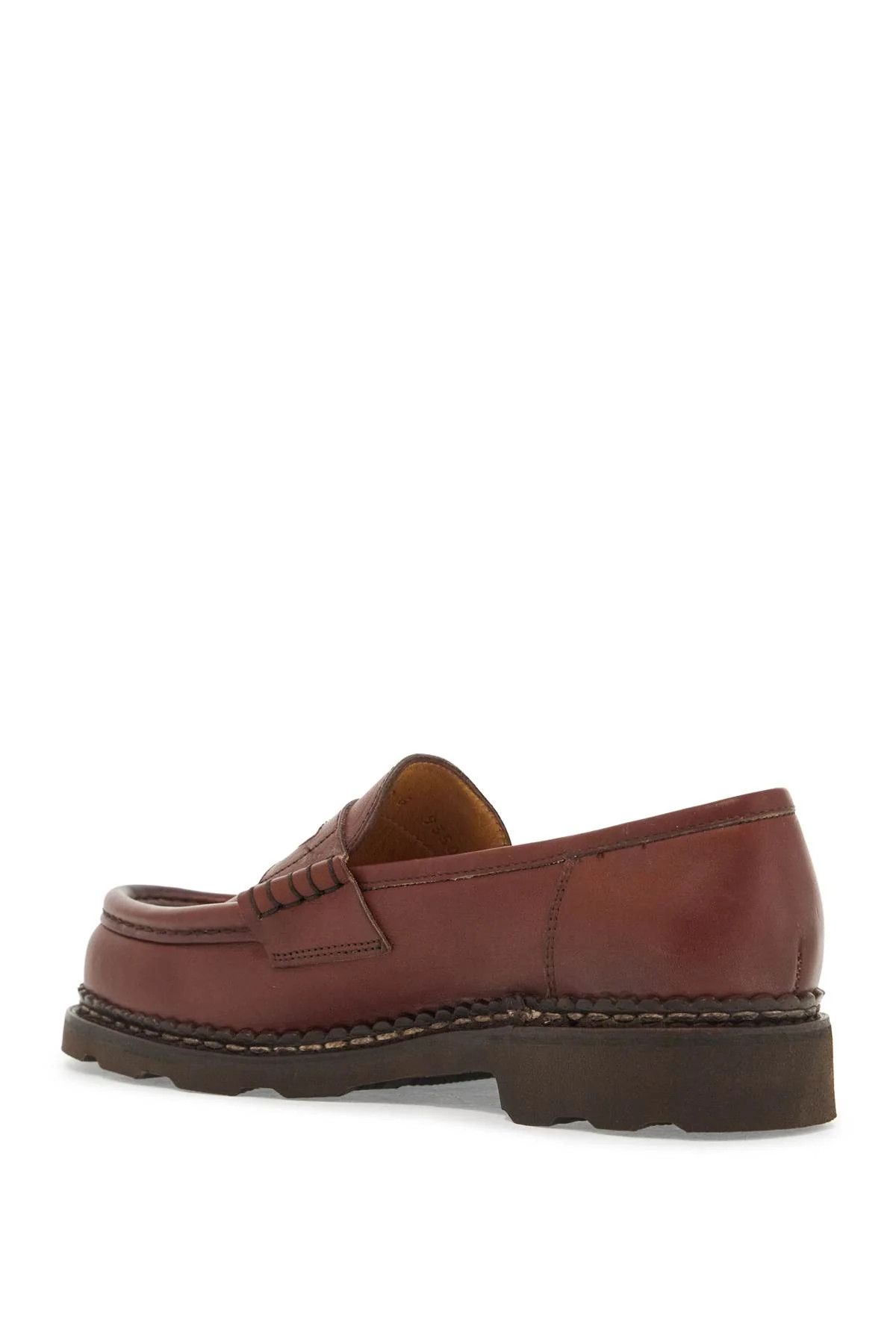 Paraboot o1s22i1n1224 Leather Orsay Moccasins in Marroon Size US 7.5 / IT 37.5 - 3 Thumbnail