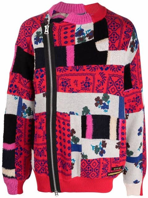 Sacai Sacai SS21 Hank Willis Thomas Love Over Rules Wool Cardigan Size US XL / EU 56 / 4 - 8 Thumbnail