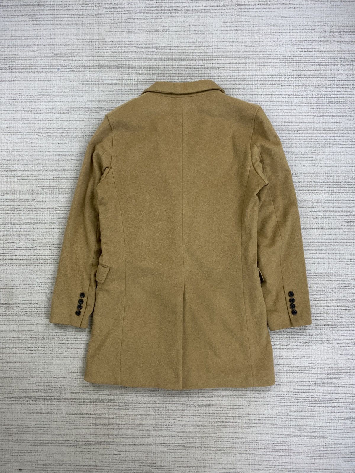 Japanese Brand × Morgan Homme × Vintage Vtg Morgan Homme Wool Double Breasted Pocket Coat Jacket Size US M / EU 48-50 / 2 - 2 Thumbnail
