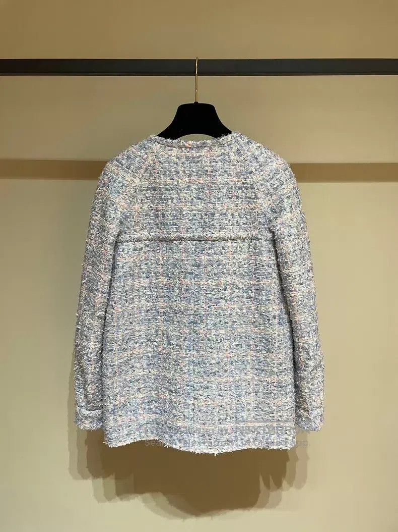 Chanel Chanel Lavender purple silhouette jacket Size XXS / US 00 / IT 34 - 2 Thumbnail