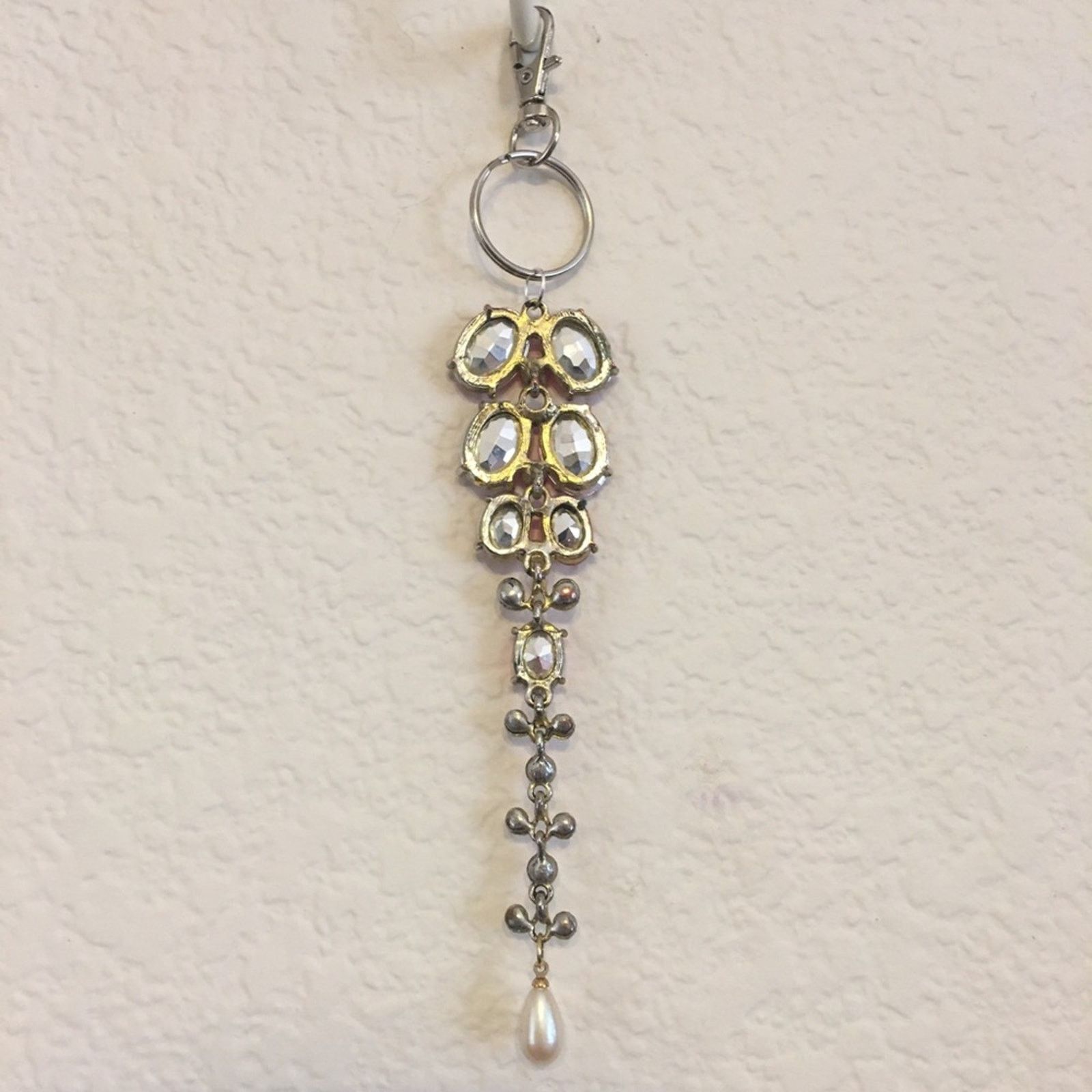 Handmade Vintage repurpose salvaged estate gem keychain Size ONE SIZE - 2 Thumbnail