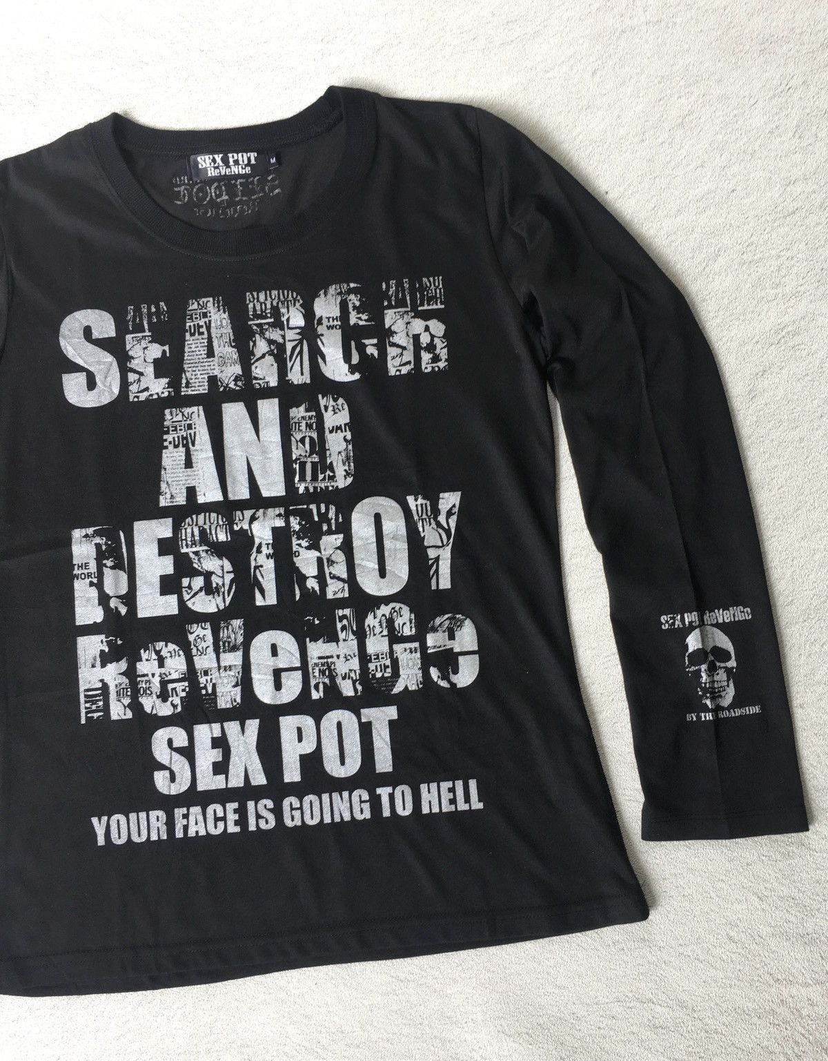 Japanese Brand Sex Pot Revenge Longsleeve Tshirt Size US M / EU 48-50 / 2 - 2 Thumbnail