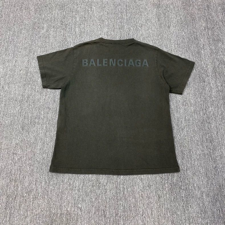 Balenciaga Balenciaga Dark green embroidered logo short-sleeve Size US XL / EU 56 / 4 - 2 Thumbnail