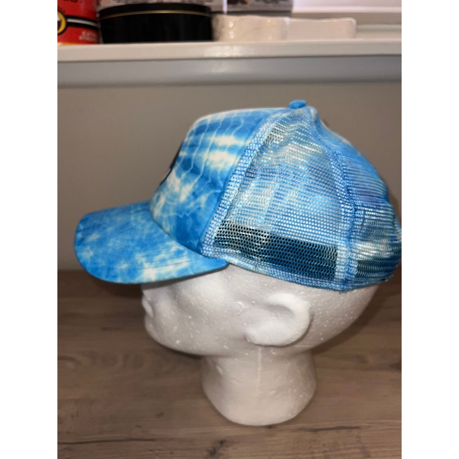 NEFF Neff Hat Blue Tie Dye Clouds Headwear Cap OS Size ONE SIZE - 3 Thumbnail