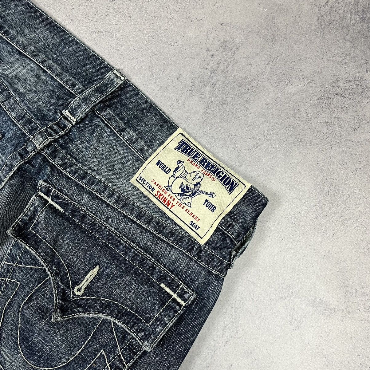 True Religion Vintage True Religion Big Logo slim fit jeans 00’s Size US 31 - 3 Thumbnail