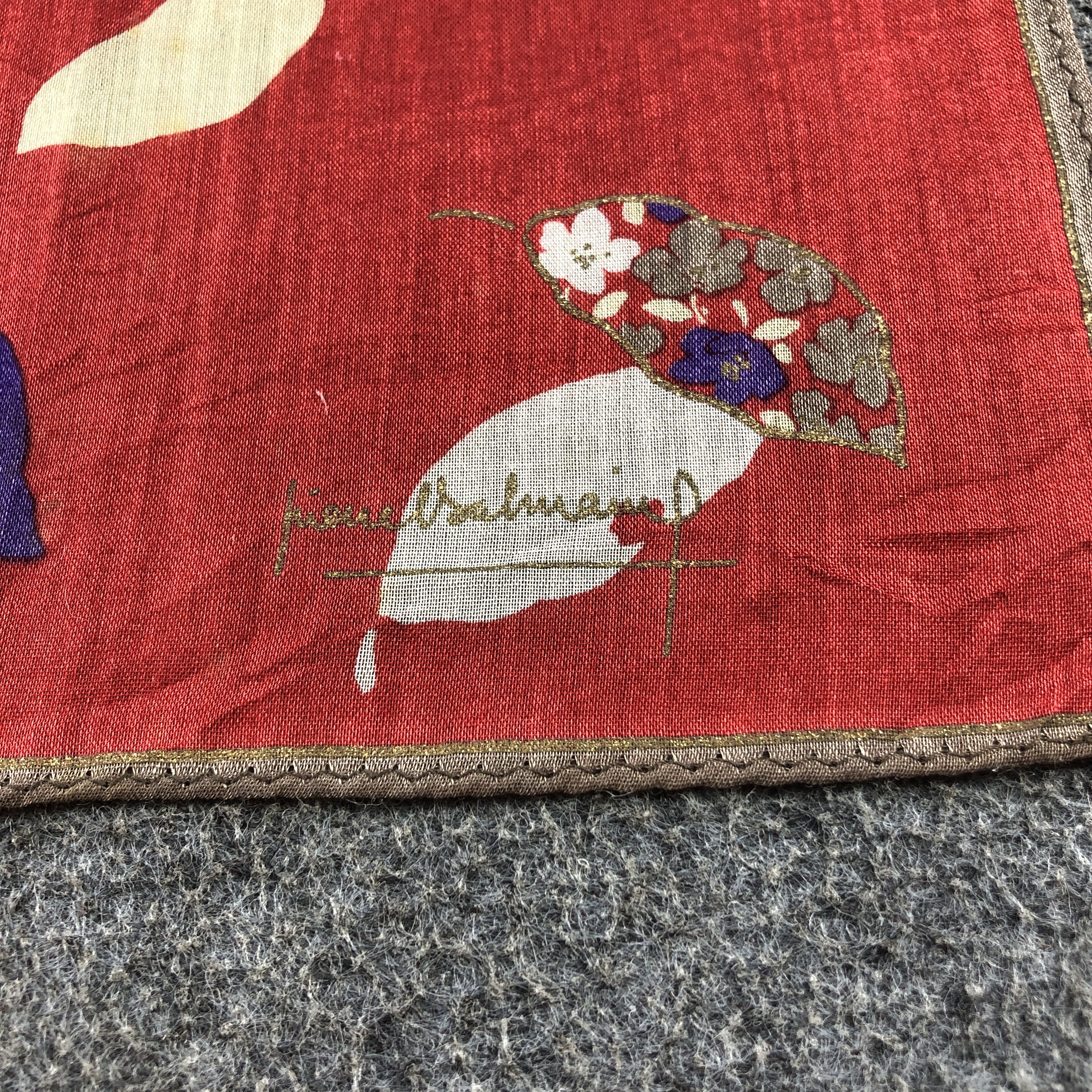 Pierre Balmain × Vintage Pierre Balmain Handkerchief Neckerchief Bandana H2374 Size ONE SIZE - 4 Thumbnail