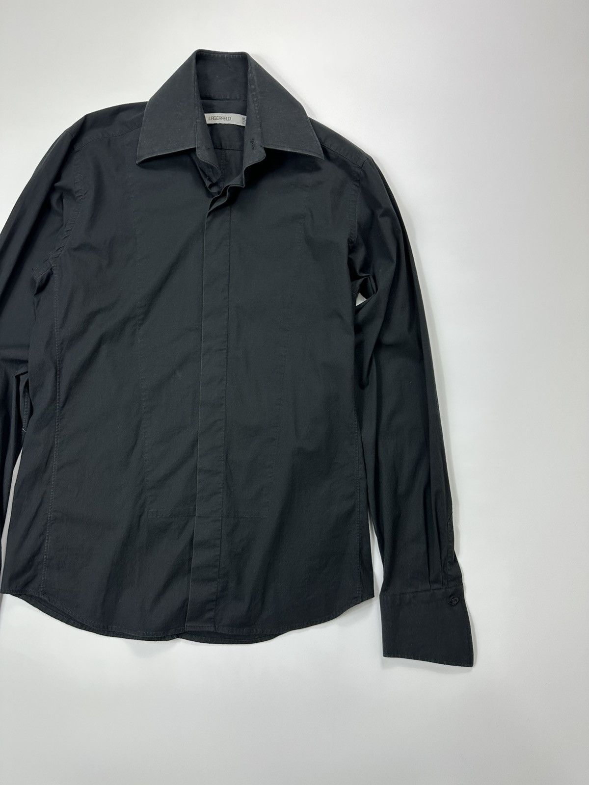 Karl Lagerfeld Karl Lagerfeld Classic Shirt Men's Black Size US M / EU 48-50 / 2 - 4 Thumbnail