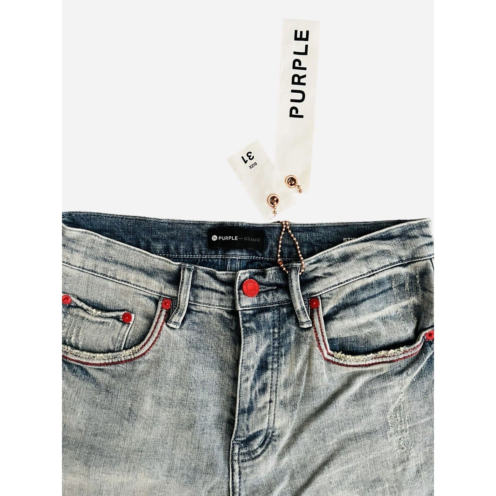 Purple Brand Purple Brand Jeans Mens Slim Fit P001 Blue Size 31/30 Size US 31 - 5 Thumbnail