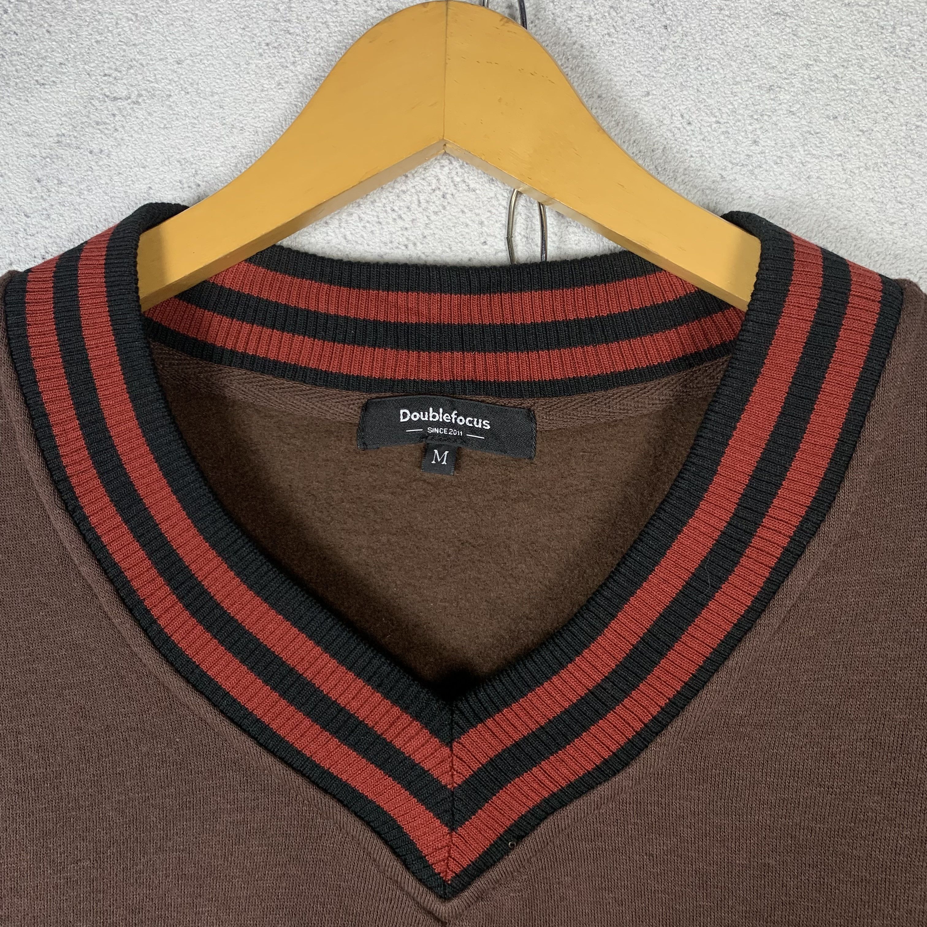 Japanese Brand Double Focus Japanese Brand Vneck Sweater Jumper Crewneck Size US M / EU 48-50 / 2 - 5 Thumbnail