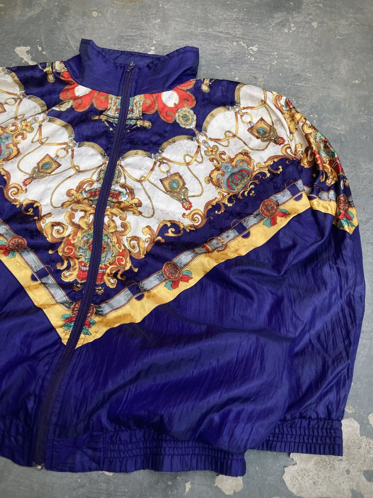 Other Vintage 80s Argee Baroque Style Windbreaker Size M / US 6-8 / IT 42-44 - 3 Thumbnail