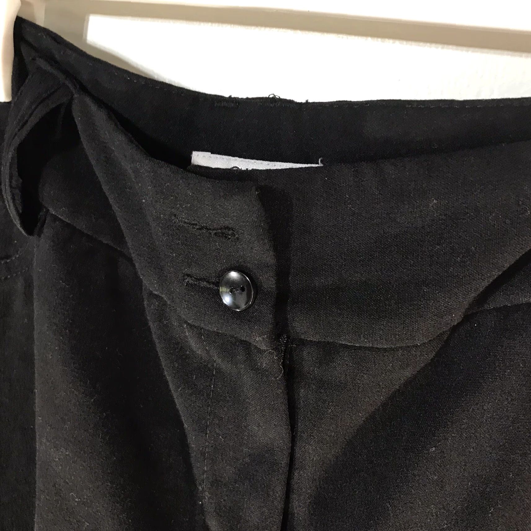 Vintage CATO Black Mid-Rise Straight Fit Dress Pants Womens Size 14P Petite Business Casual Size 36" / US 14 / IT 50 - 2 Thumbnail