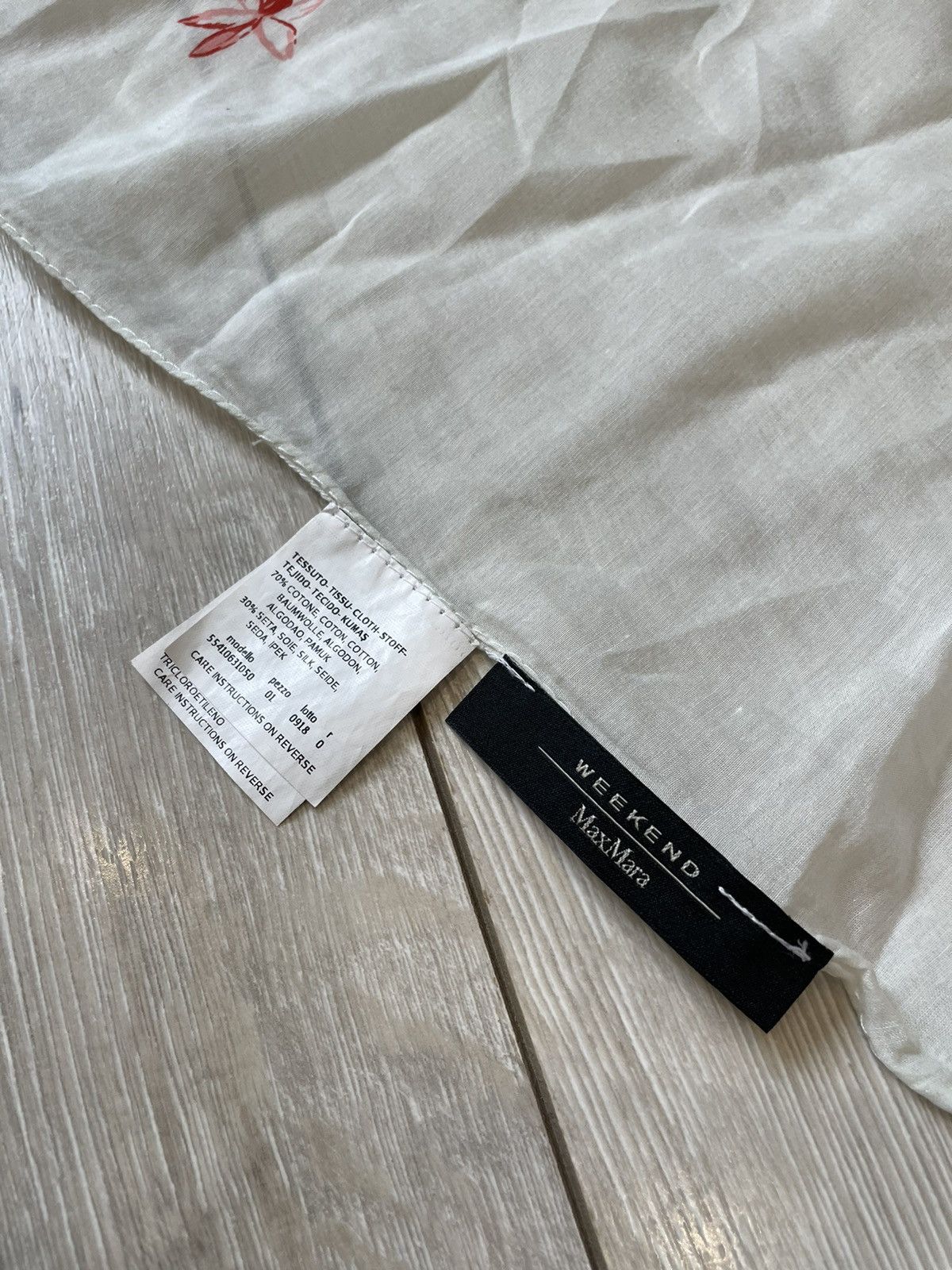 Max Mara MAX MARA, Floral Printed SILK Scarf Size ONE SIZE - 5 Thumbnail