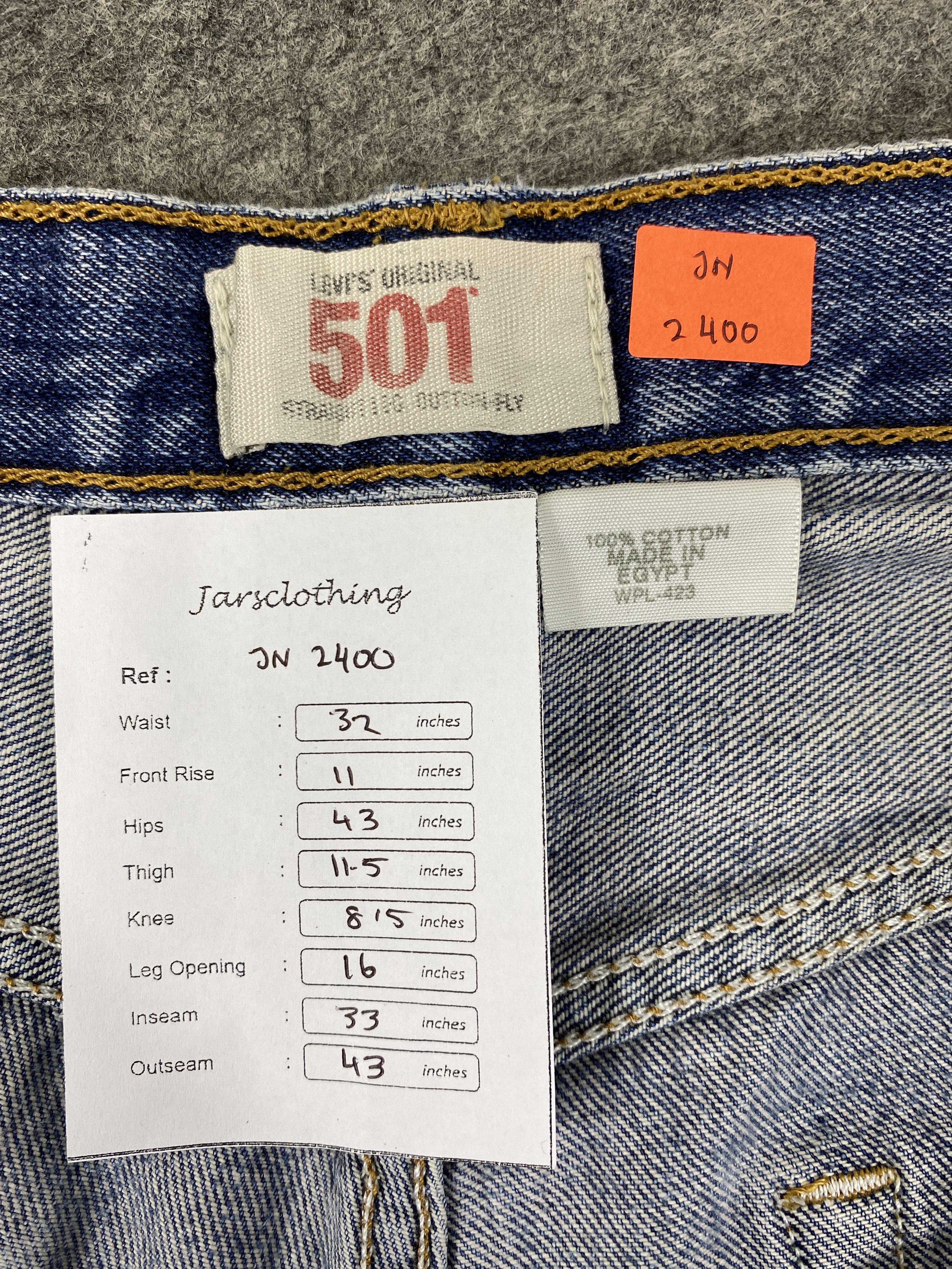Japanese Brand Distressed Blue Vintage Levi's 501 Jeans 32x33 Denim -JN2400 Size US 32 / EU 48 - 7 Thumbnail