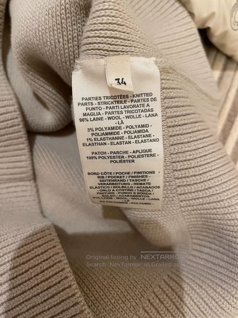 Hermes Hermes Women's Down Coat Jacket, Beige Size XXS / US 00 / IT 34 - 3 Thumbnail