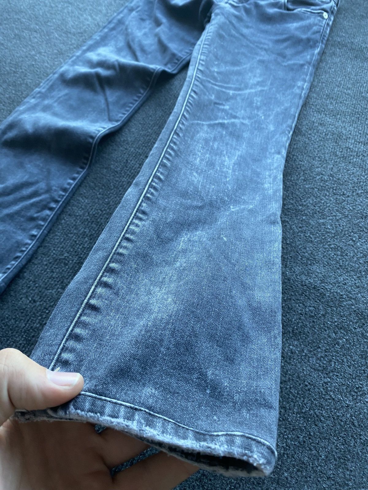 Love Moschino 🔥Love Moschino Gray Heart Logo Women Jeans 27 goth emo alt Size 27" / US 4 / IT 40 - 14 Thumbnail