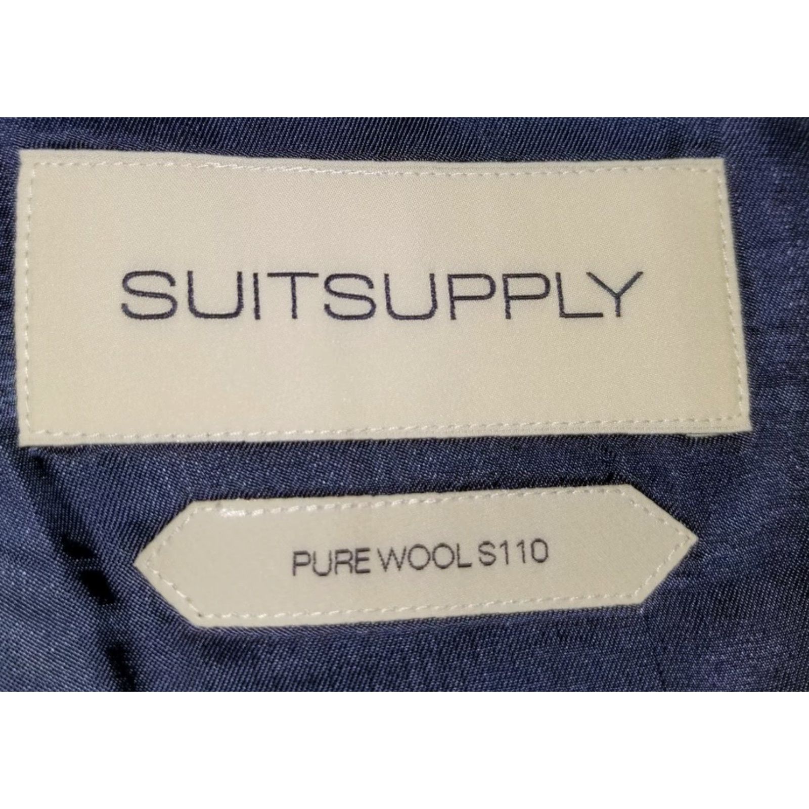 Suitsupply Suitsupply Blazer Jacket Sport Coat Men Navy Blue 40L Slim Double-Breasted Notch Lapel Long Wool ve Size 40R - 6 Thumbnail