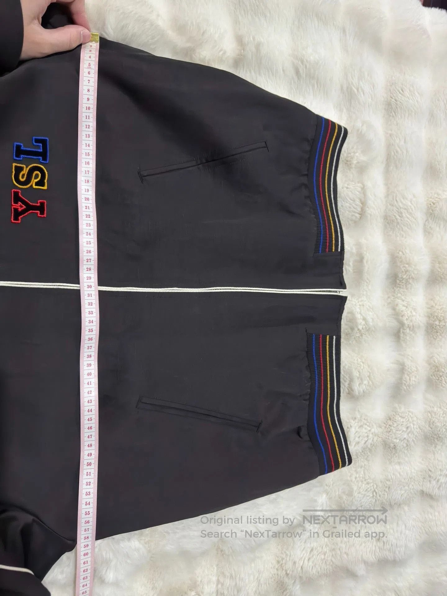 Saint Laurent Paris Saint Laurent Men's New Logo Baseball Jacket. Size US L / EU 52-54 / 3 - 8 Thumbnail