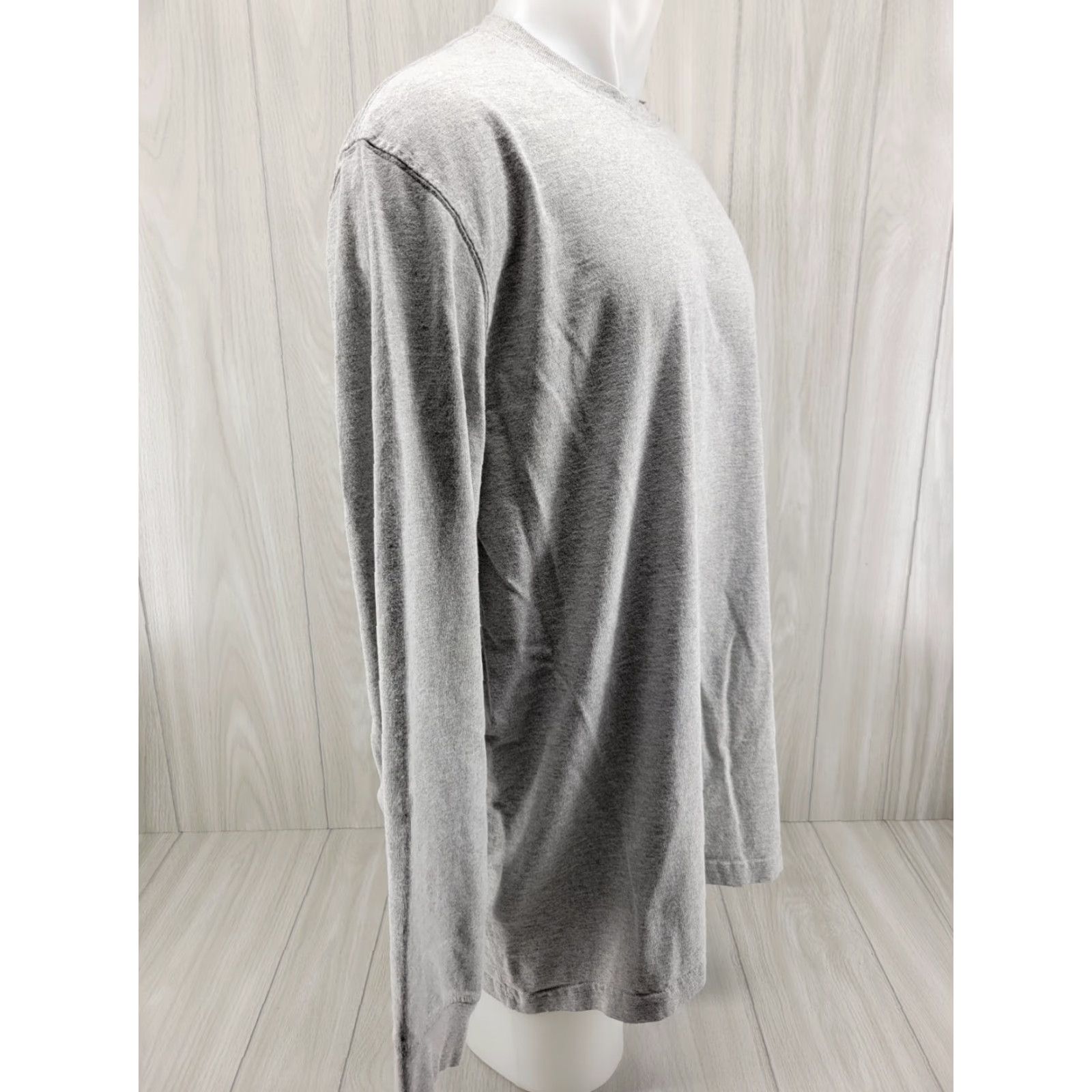 Carhartt VINTAGE Carhartt Mens Shirt 2XL Gray Long Sleeve Crew Neck Workwear Original Fit Shirt Size US XXL / EU 58 / 5 - 4 Thumbnail