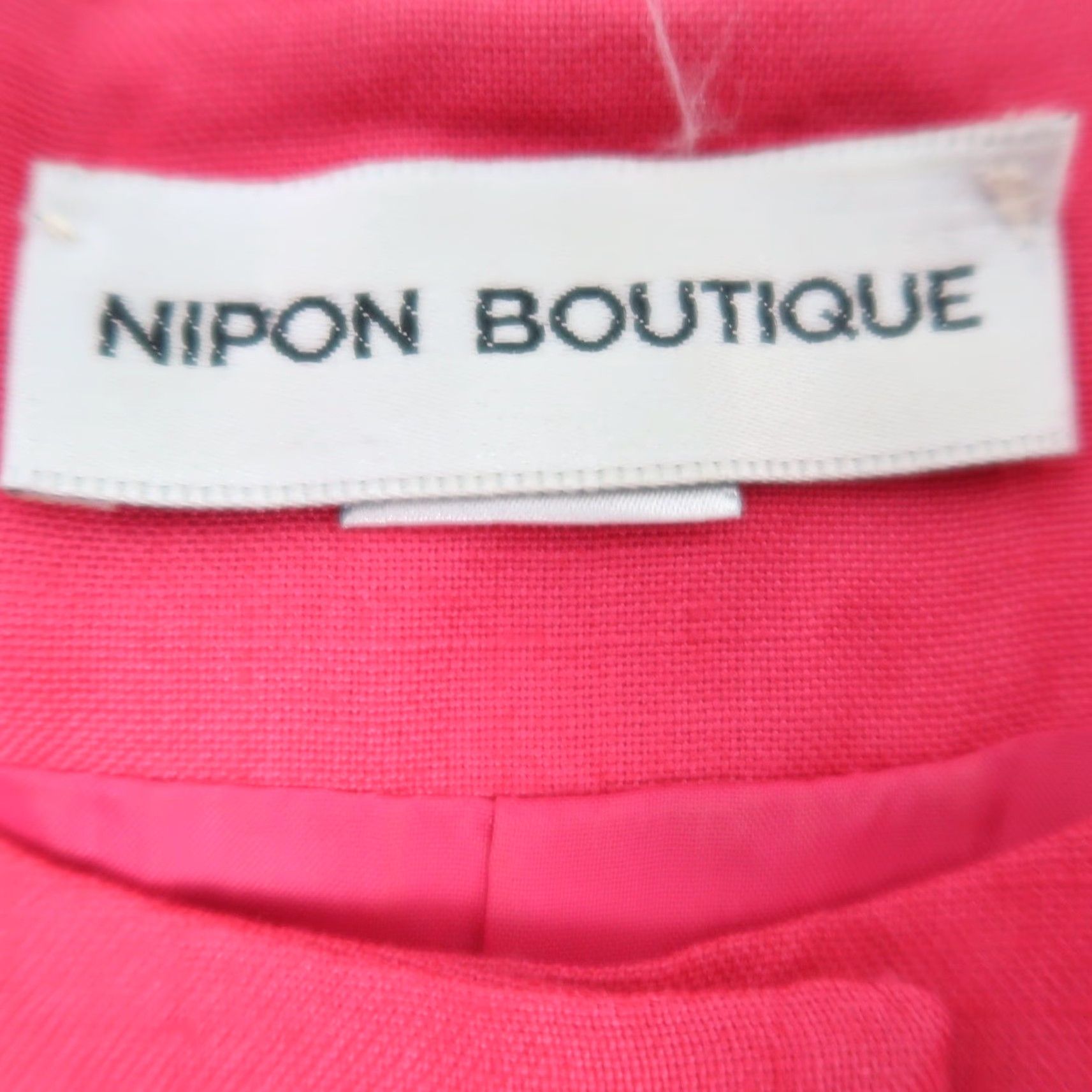 Vintage VINTAGE Nipon Boutique Pencil Dress Shirt Linen Blend Knee Length 6 Pink 80s Womens Short Puff Sleeve Button Front Size M / US 6-8 / IT 42-44 - 6 Thumbnail