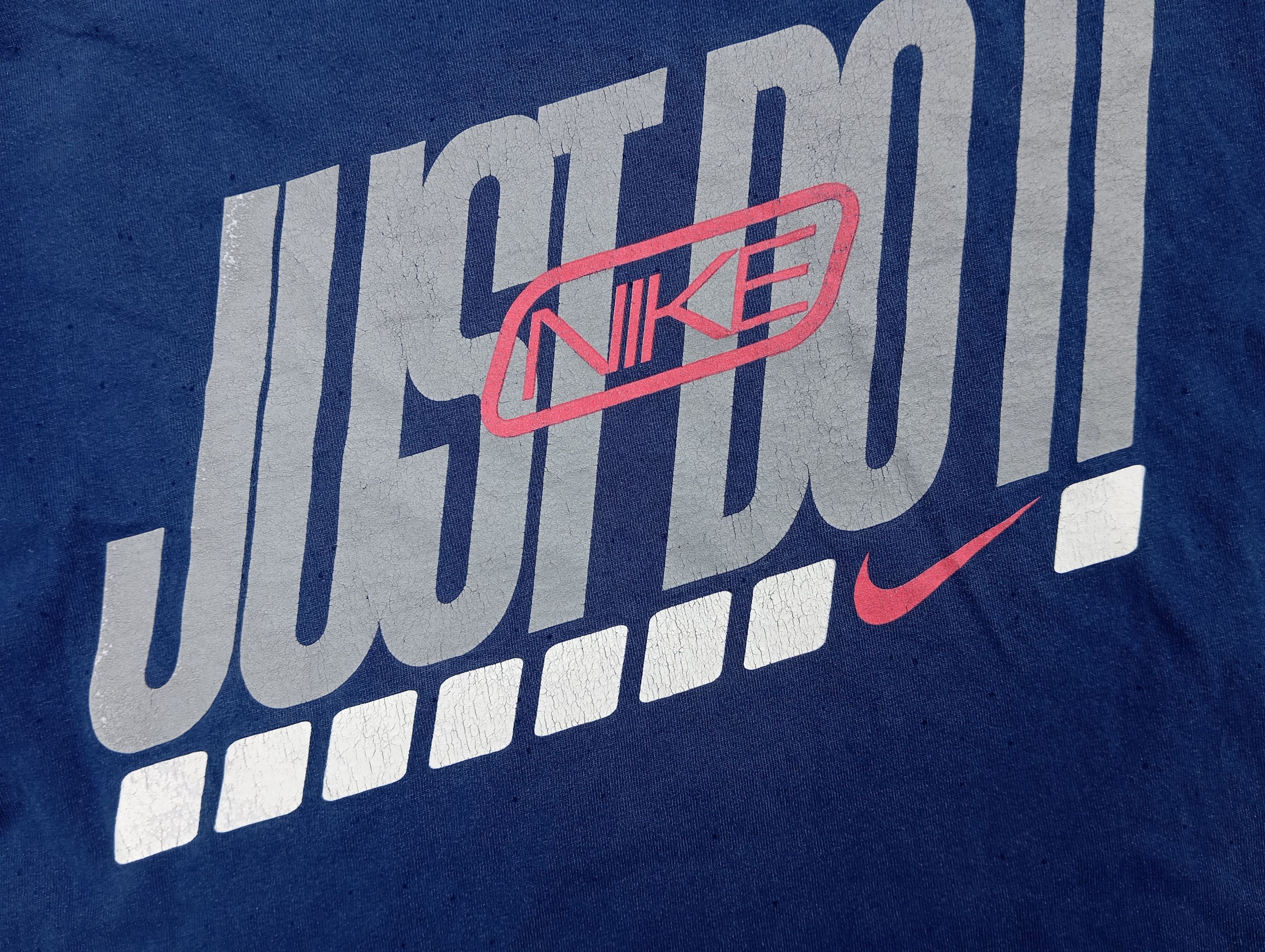 Nike × Vintage Nike Just Do It JDI 🏀 Vtg Tshirt 2000s Y2K 🎉 Size US M / EU 48-50 / 2 - 2 Thumbnail