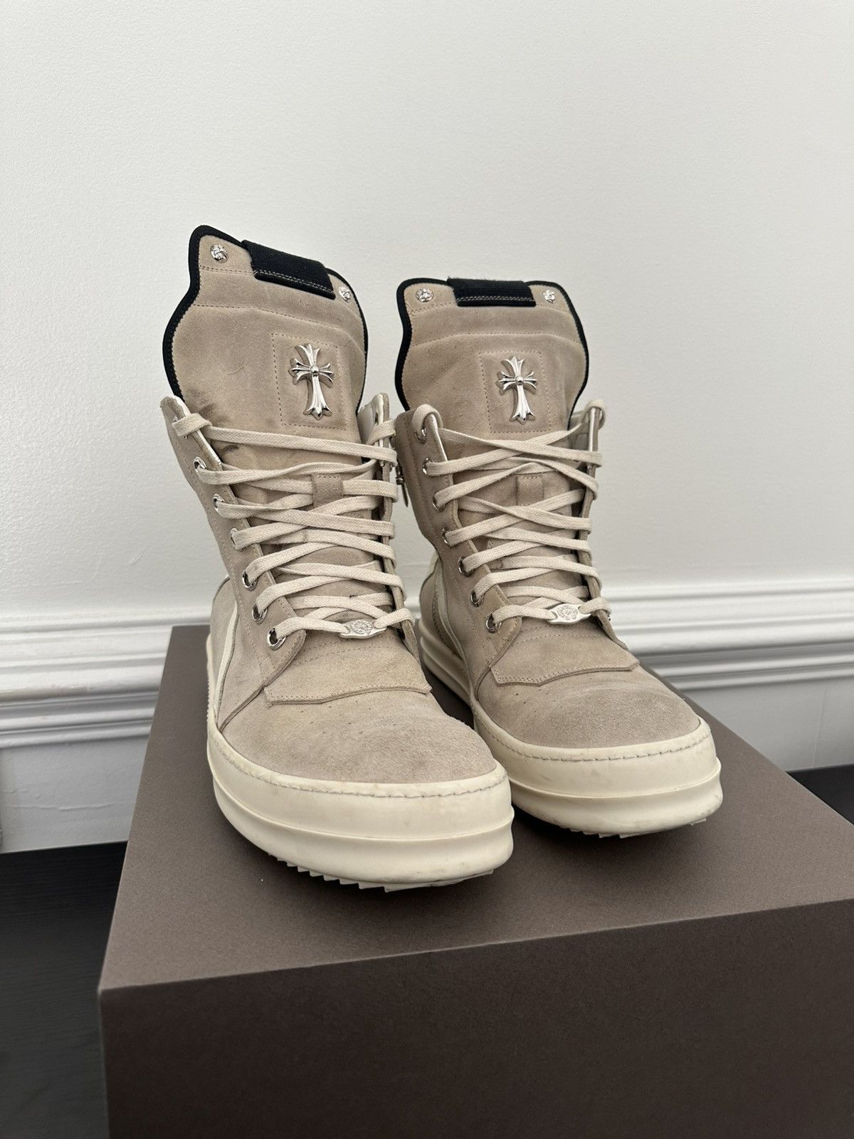 Chrome Hearts × Rick Owens Chrome Hearts Geobaskets Size US 10 / EU 43 - 1 Thumbnail